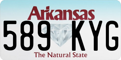 AR license plate 589KYG