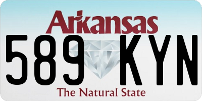 AR license plate 589KYN