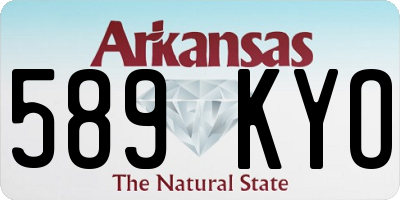 AR license plate 589KYO