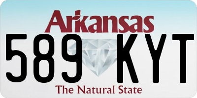 AR license plate 589KYT