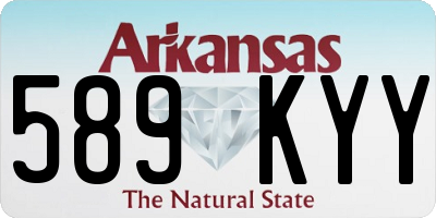 AR license plate 589KYY