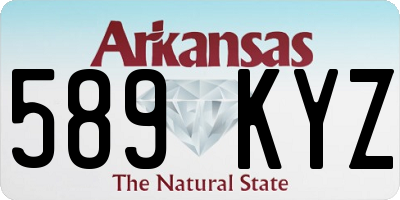 AR license plate 589KYZ