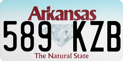 AR license plate 589KZB