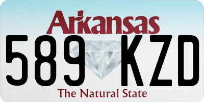 AR license plate 589KZD