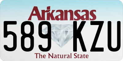 AR license plate 589KZU