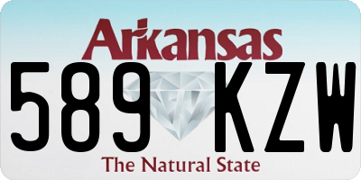 AR license plate 589KZW