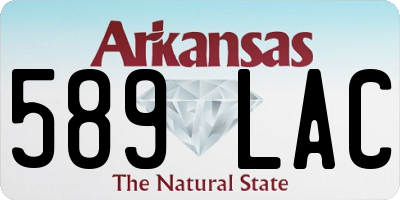 AR license plate 589LAC