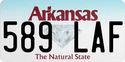 AR license plate 589LAF