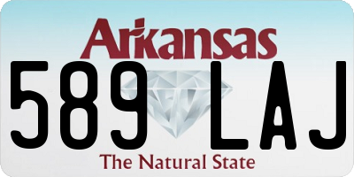 AR license plate 589LAJ