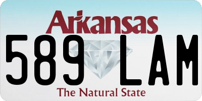 AR license plate 589LAM