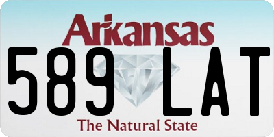 AR license plate 589LAT