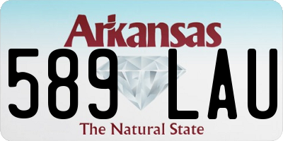 AR license plate 589LAU