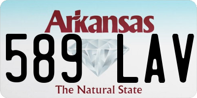 AR license plate 589LAV