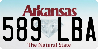 AR license plate 589LBA