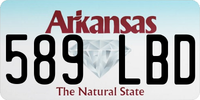 AR license plate 589LBD