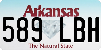 AR license plate 589LBH