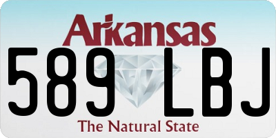 AR license plate 589LBJ