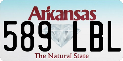 AR license plate 589LBL