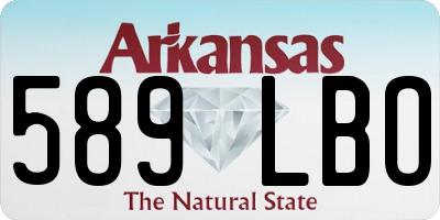 AR license plate 589LBO