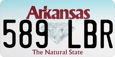 AR license plate 589LBR