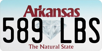 AR license plate 589LBS