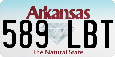 AR license plate 589LBT
