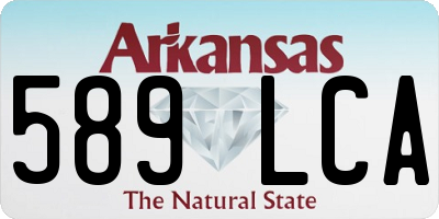 AR license plate 589LCA