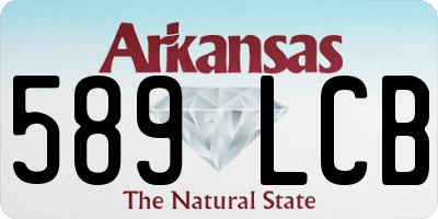 AR license plate 589LCB
