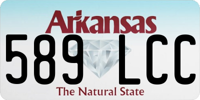 AR license plate 589LCC
