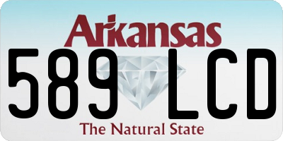 AR license plate 589LCD