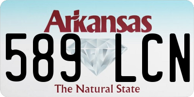 AR license plate 589LCN