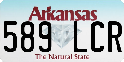 AR license plate 589LCR