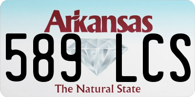 AR license plate 589LCS