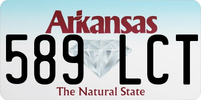 AR license plate 589LCT