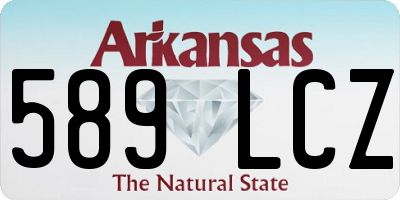 AR license plate 589LCZ