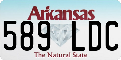 AR license plate 589LDC