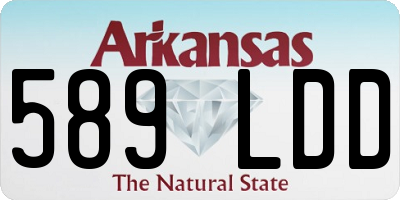 AR license plate 589LDD