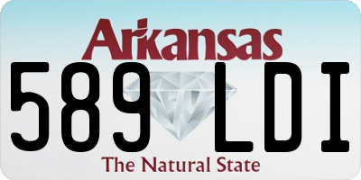 AR license plate 589LDI