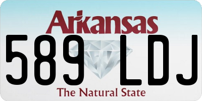AR license plate 589LDJ