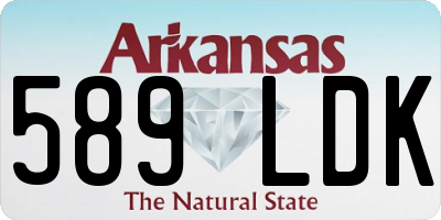 AR license plate 589LDK