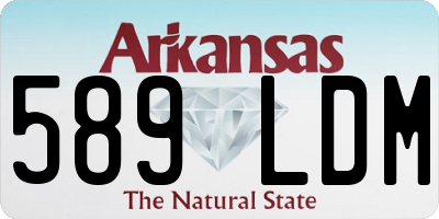 AR license plate 589LDM