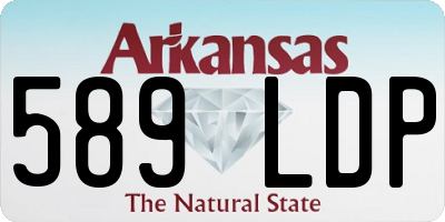 AR license plate 589LDP