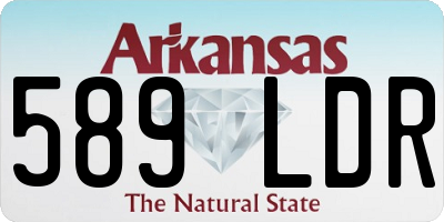 AR license plate 589LDR