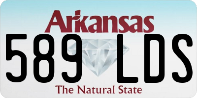 AR license plate 589LDS