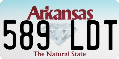 AR license plate 589LDT