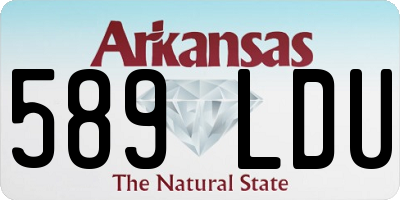 AR license plate 589LDU
