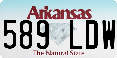 AR license plate 589LDW
