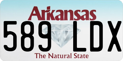 AR license plate 589LDX