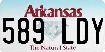 AR license plate 589LDY