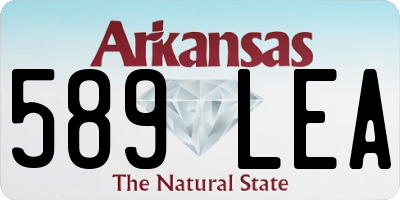 AR license plate 589LEA